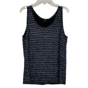 Blue Sage Vintage glittery shimmer tank blouse 90s Y2K evening artsy size Large